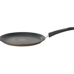 Crêpière Tefal aluminium anti adhérente thermosignal marron Ø 25 cm