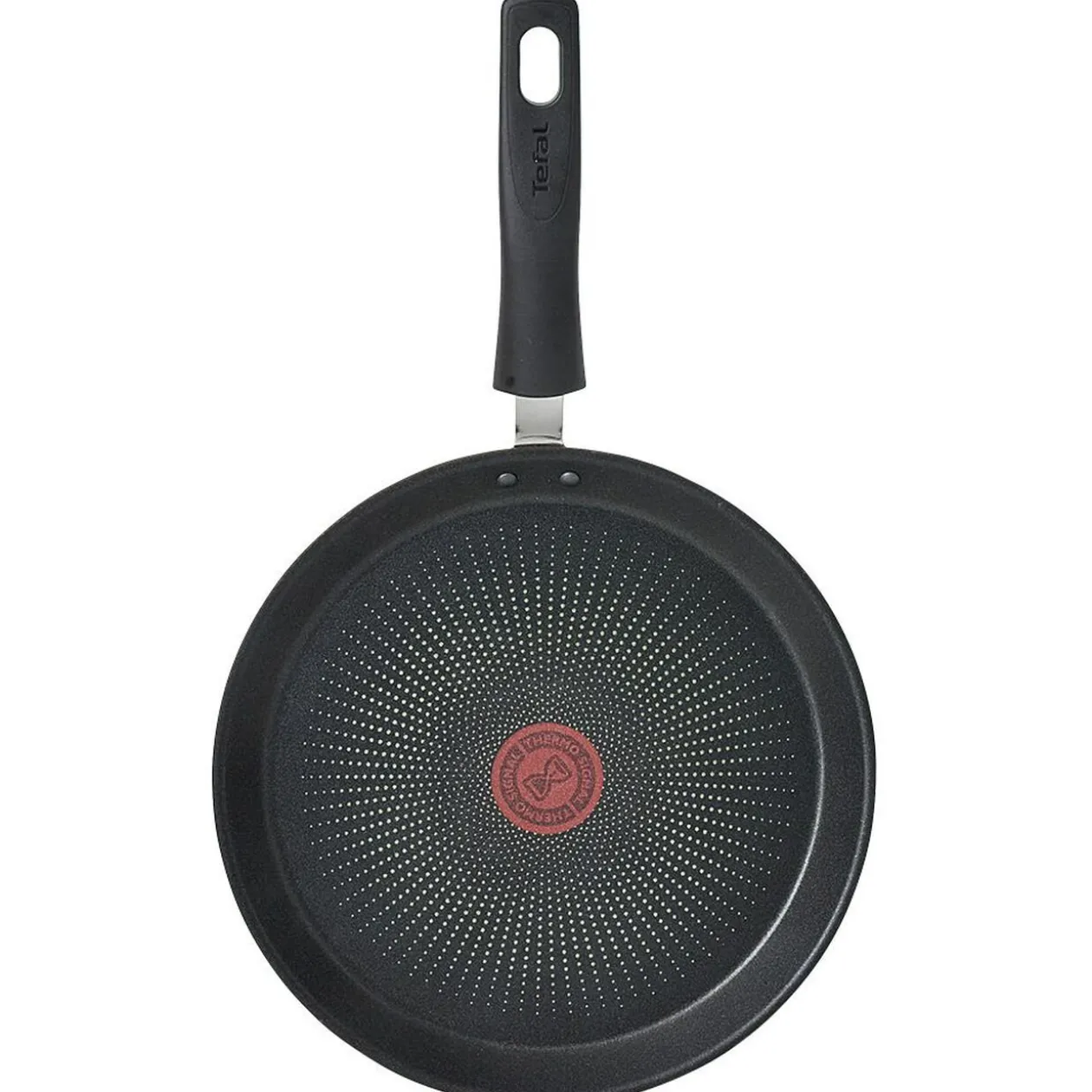 Crêpière Tefal aluminium anti adhérente thermosignal marron Ø 25 cm