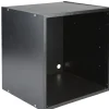 Cube de rangement 1 case bois noir