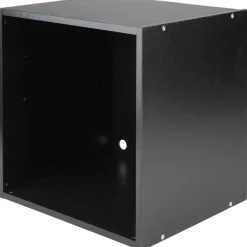 Cube de rangement 1 case bois noir