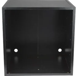 Cube de rangement 1 case bois noir