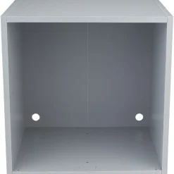 Cube de rangement 1 case bois gris