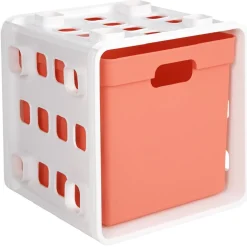 Cube de rangement empilable