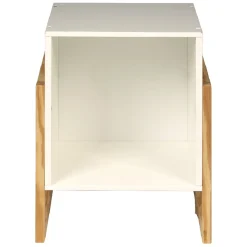 Cube de rangment 1 case blanc naturel