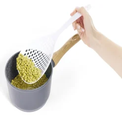 Cuillère écumoire plastique blanc ou orange