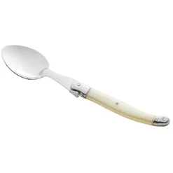 Cuillère Laguiole inox manche ABS ivoire