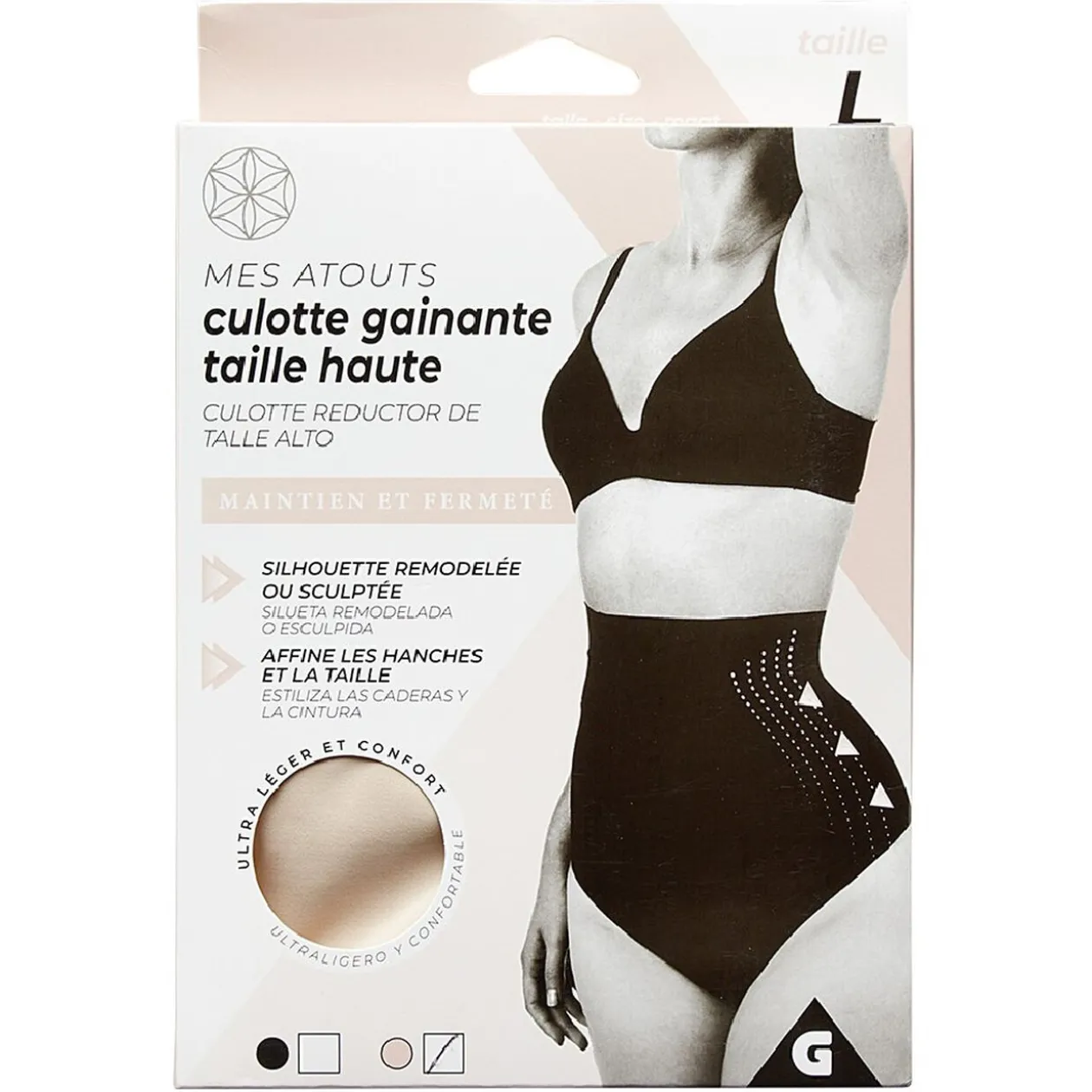 Culotte gainante taille haute femme