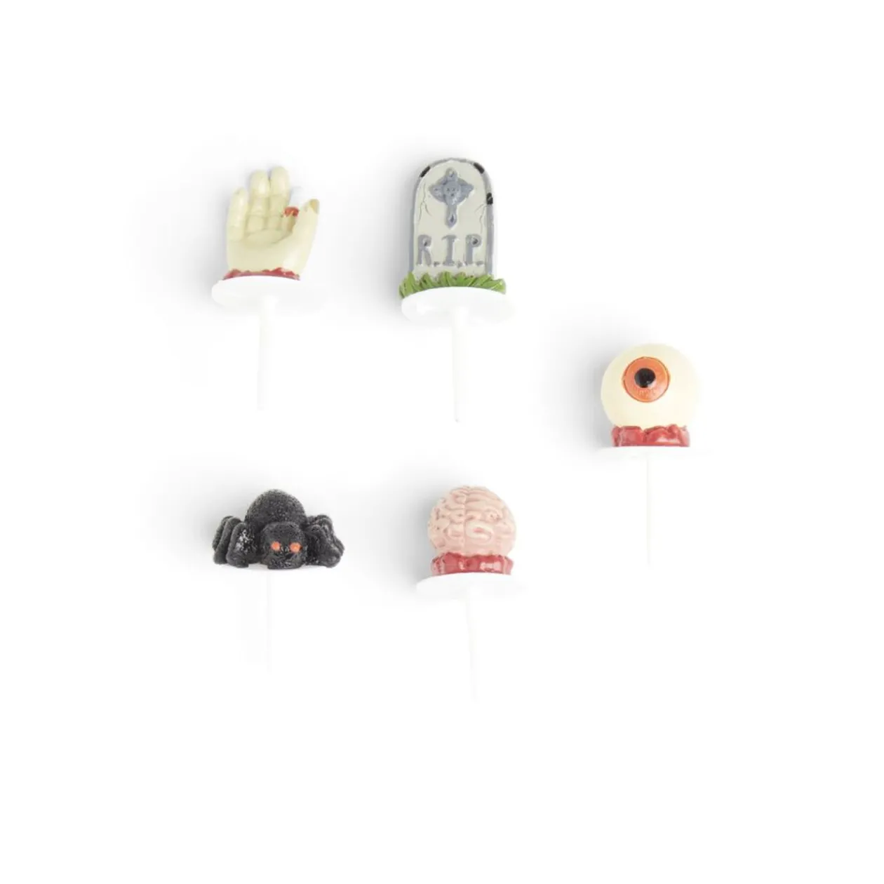 Décoration gâteau Halloween x5 en résine