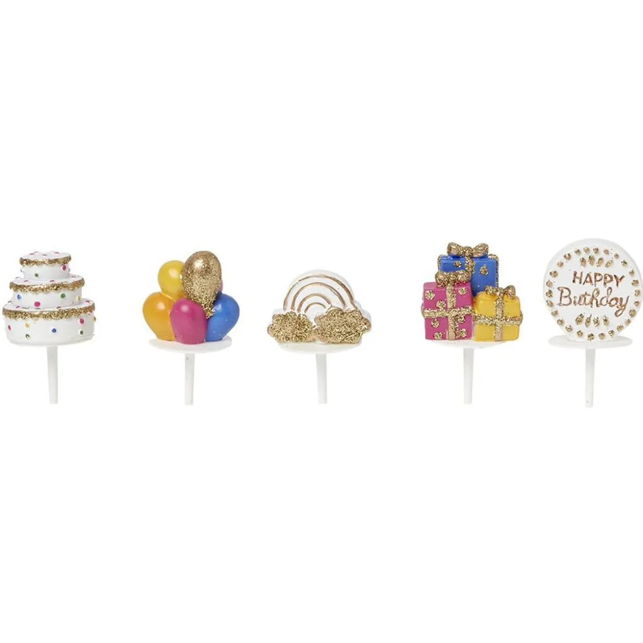 Décoration pour gâteau d'anniversaire x5