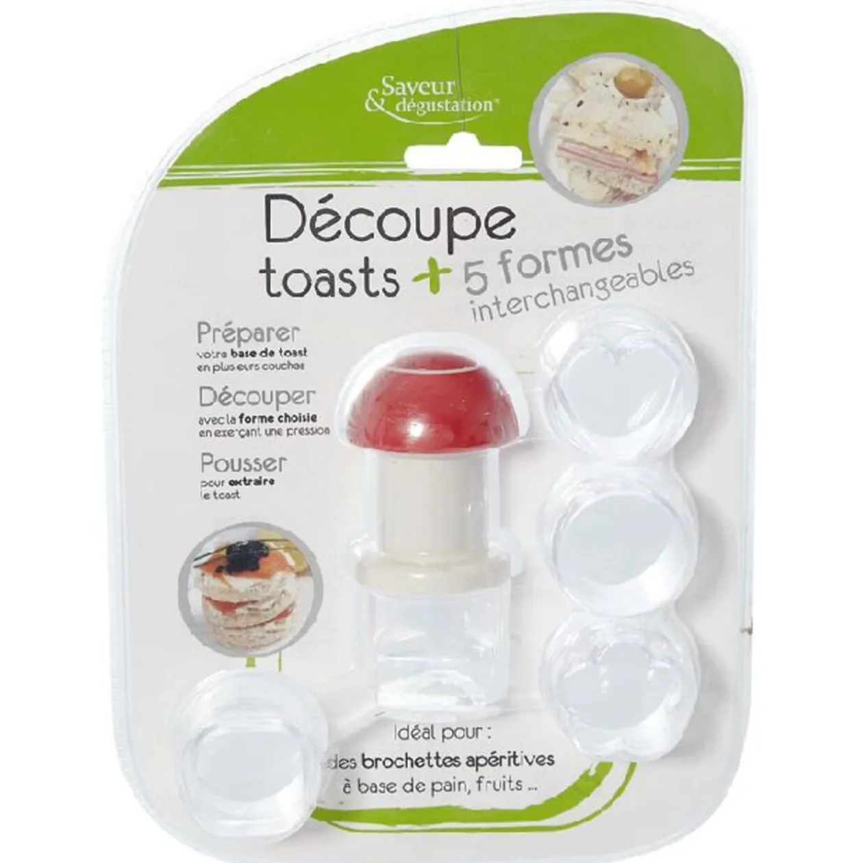 Découpe toast 5 formes