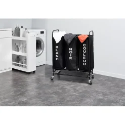 Desserte à roulettes blanche