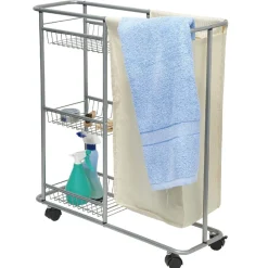 Desserte de buanderie 3 étages gris