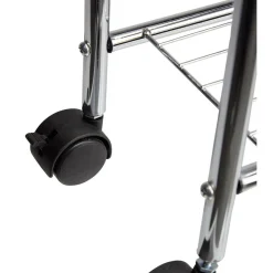 Desserte de salle de bains 4 niveaux métal gris