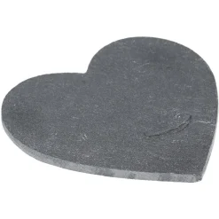 Dessous de verre ardoise coeur x4