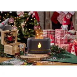 Diffuseur d'huiles essentielles à flamme noir