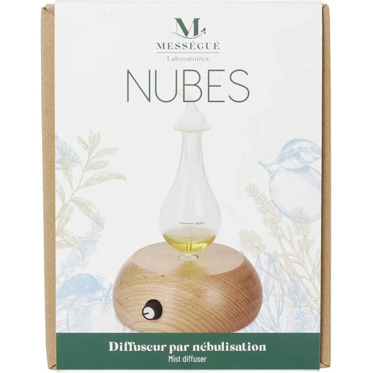 Diffuseur par nébulisation Mességué socle bambou