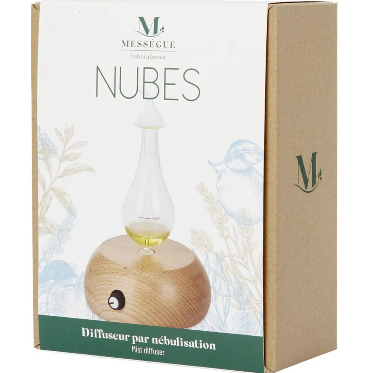 Diffuseur par nébulisation Mességué socle bambou