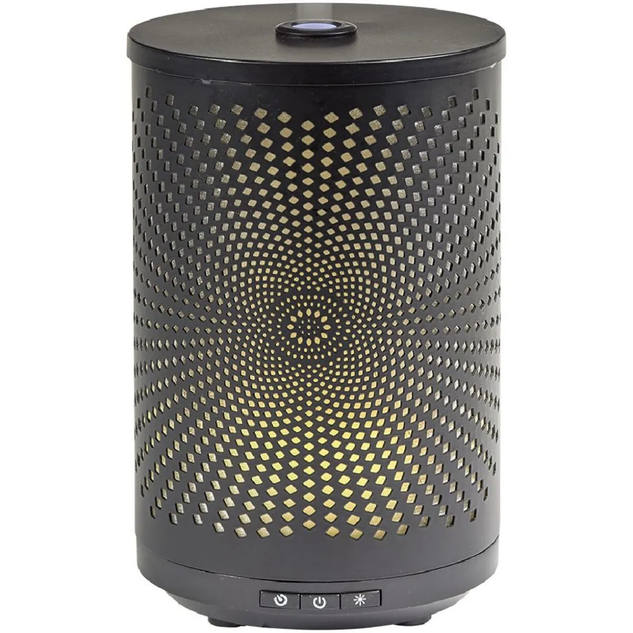 Diffuseur ultrasonique lumineux Mességué cylindrique noir 120 ml