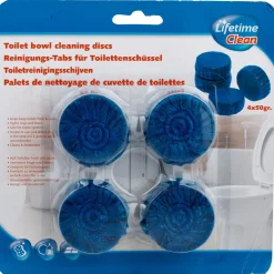 Disque de nettoyage pour toilette x4