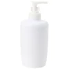 Distributeur à savon en plastique uni blanc