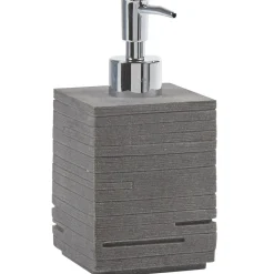 Distributeur à savon gris imitation pierre