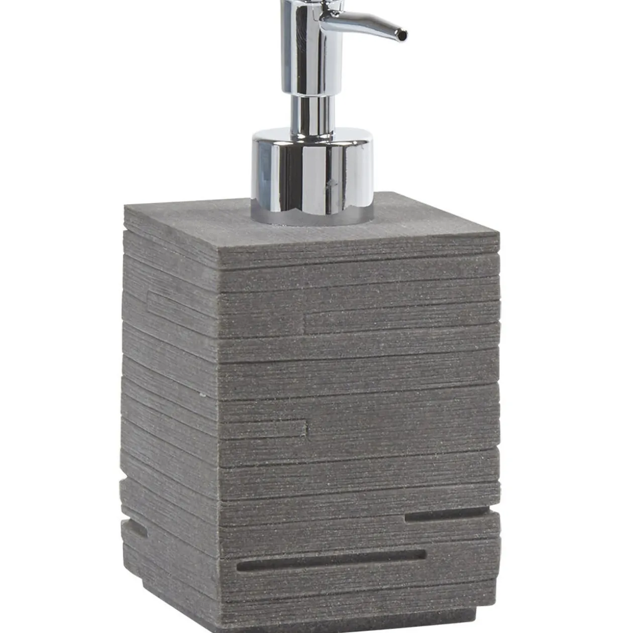 Distributeur à savon gris imitation pierre