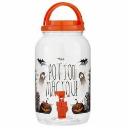 Distributeur boisson avec gobelets et pailles déco Halloween