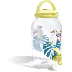 Distributeur de boisson oiseau tropical en plastique