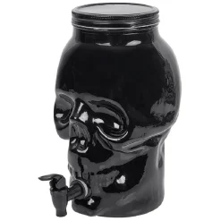 Distributeur de boisson tête de mort en verre