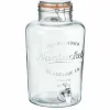 Distributeur de boisson transparent inscription relief 8 L
