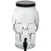 Distributeur de boisson tête de mort en verre 5L