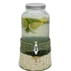 Distributeur de boisson verre 5,5L avec support - Ø22,5xH42,5cm