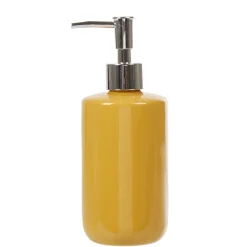 Distributeur de savon céramique jaune