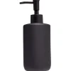 Distributeur de savon céramique noir Ø7xH18,5cm