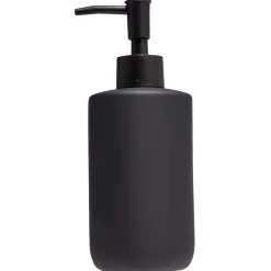 Distributeur de savon céramique noir Ø7xH18,5cm