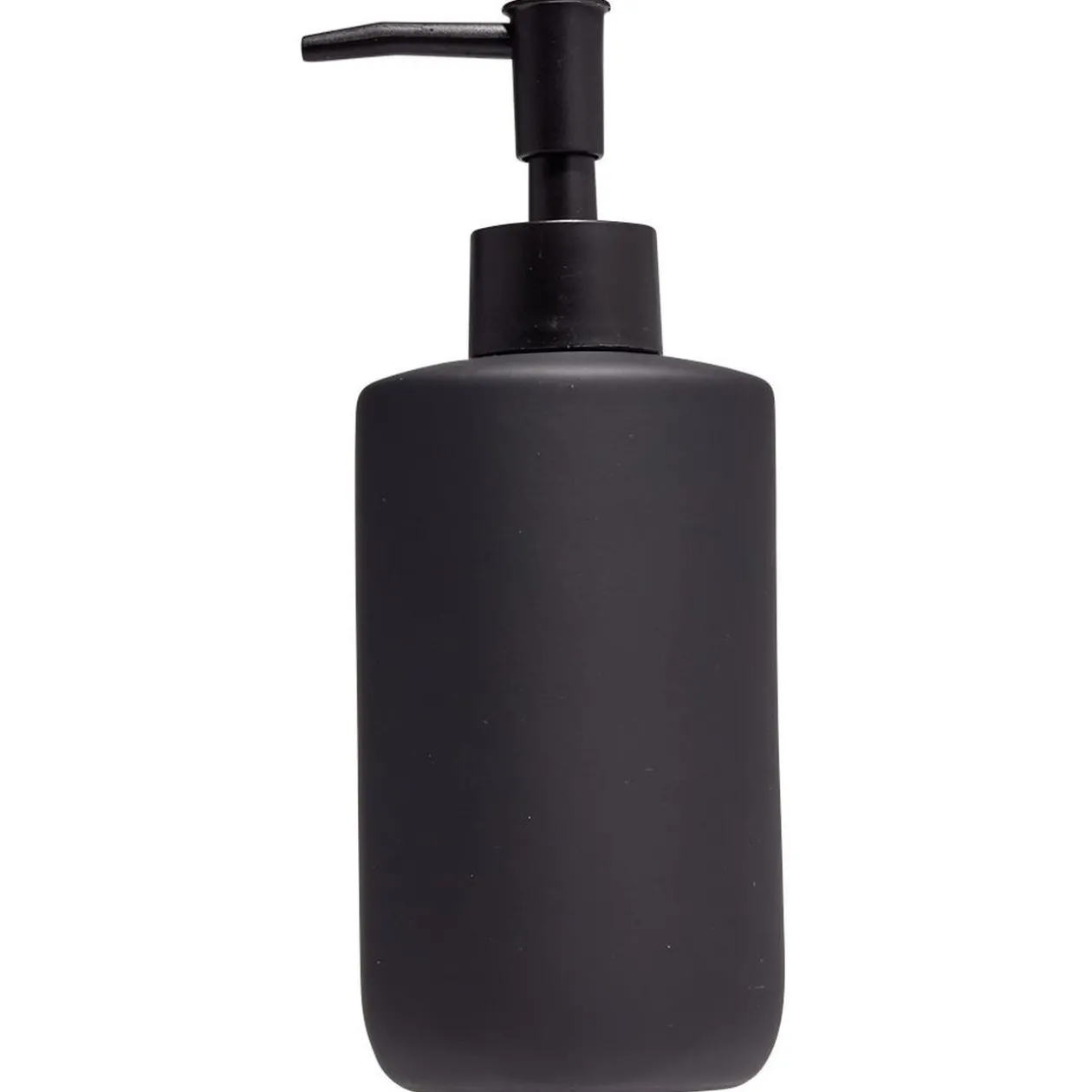 Distributeur de savon céramique noir Ø7xH18,5cm