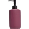 Distributeur de savon céramique violet Ø7xH18,5cm