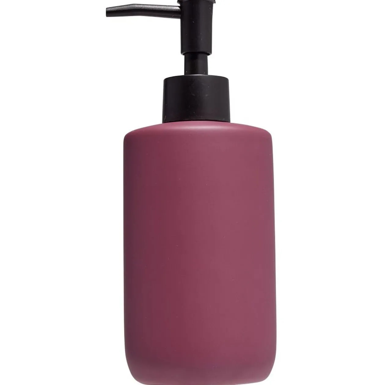 Distributeur de savon céramique violet Ø7xH18,5cm