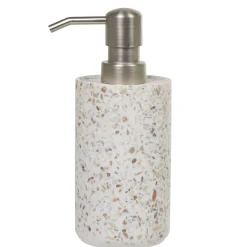 Distributeur de savon Terrazzo résine effet granit beige
