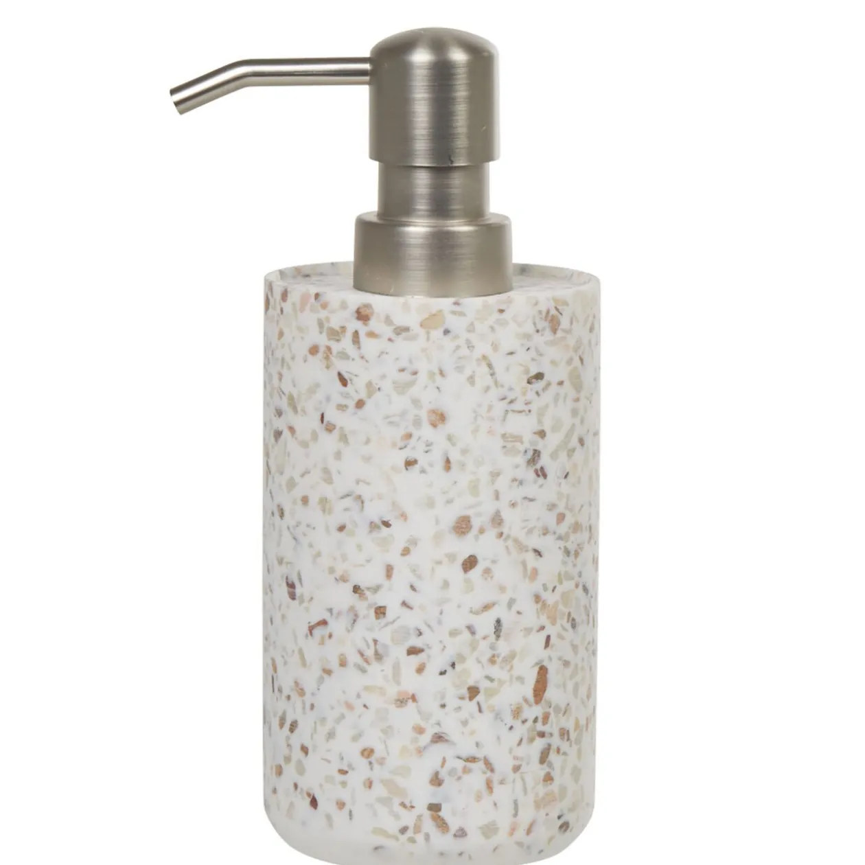 Distributeur de savon Terrazzo résine effet granit beige