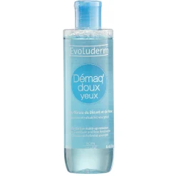 Démaquillant yeux doux Evoluderm eau de bleuet et rose 250 ml