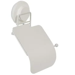 Dérouleur papier toilette à ventouse blanc
