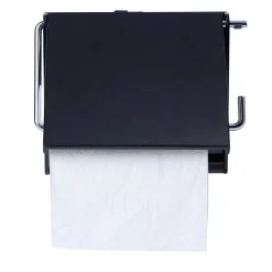 Dérouleur papier toilettes noir