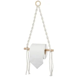 Dérouleur papier WC macramé 20xH54cm