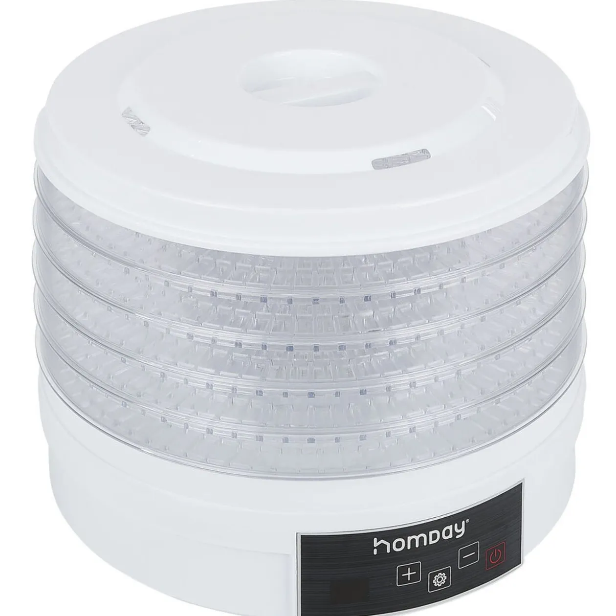 Déshydrateur alimentaire Homday 350W ABS blanc Ø30cm