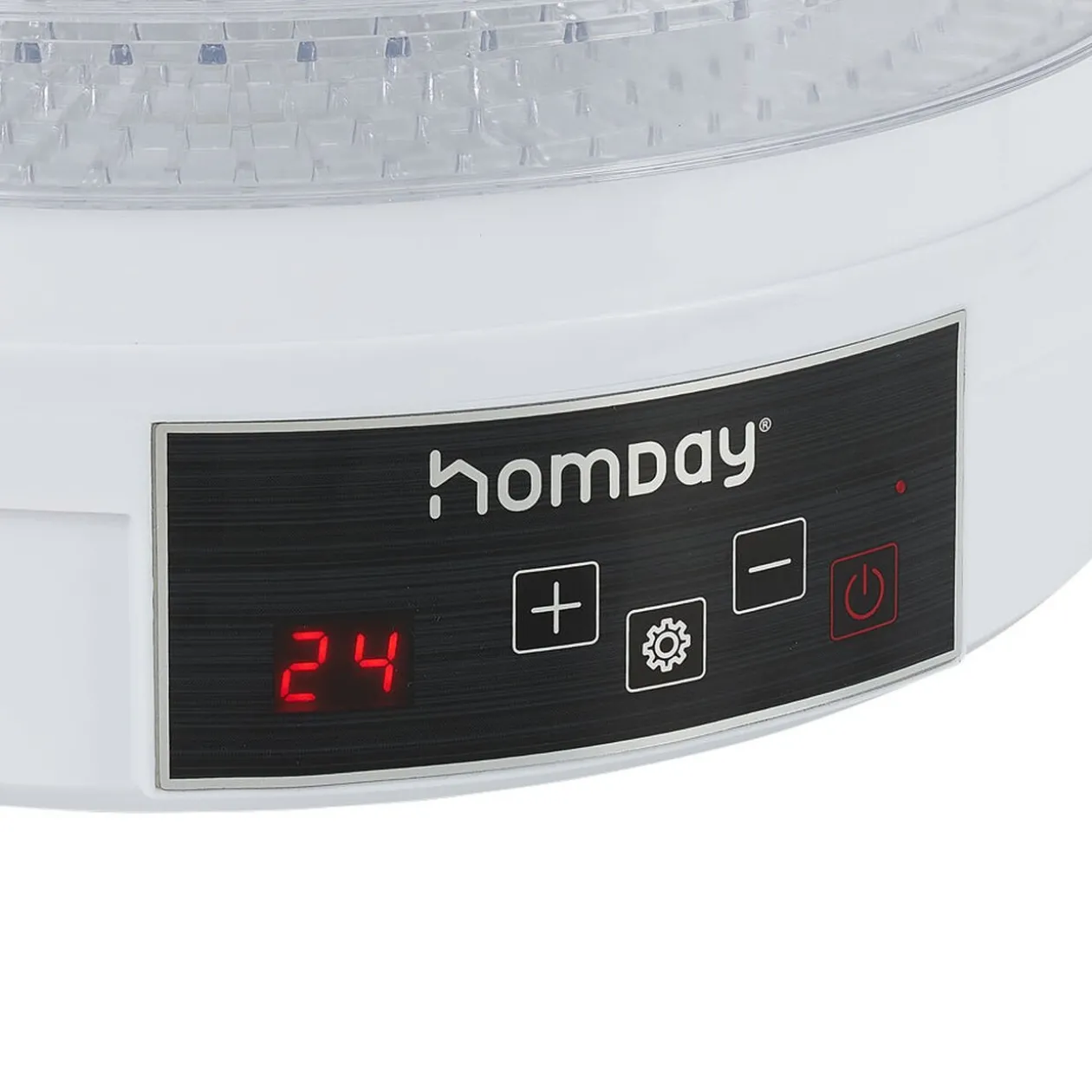 Déshydrateur alimentaire Homday 350W ABS blanc Ø30cm
