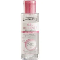 Eau micellaire Evoluderm démaquillante peaux sensibles 100 ml