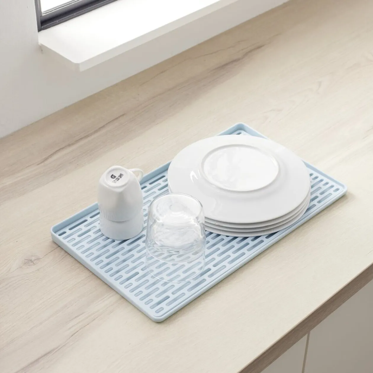 Egouttoir à vaisselle avec support 40x22,6xH2cm