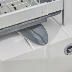 Egouttoir à vaisselle extensible gris et blanc