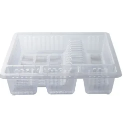 Egouttoir à vaisselle transparent